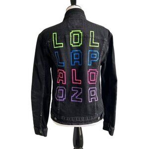 American Eagle Lolla Lollapalooza Festival Jean Jacket Size Small